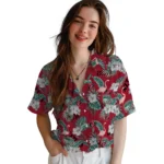 San Diego State Aztecs Hawaiian Shirt – Flamingo and Hibiscus