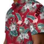 San Diego State Aztecs Hawaiian Shirt – Flamingo and Hibiscus