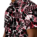San Diego State Aztecs Hawaiian Shirt – Hibiscus Overlay