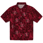 San Diego State Aztecs Hawaiian Shirt – Leaf Outline