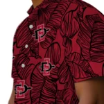 San Diego State Aztecs Hawaiian Shirt – Leaf Outline