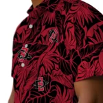 San Diego State Aztecs Hawaiian Shirt – Monstera Layer