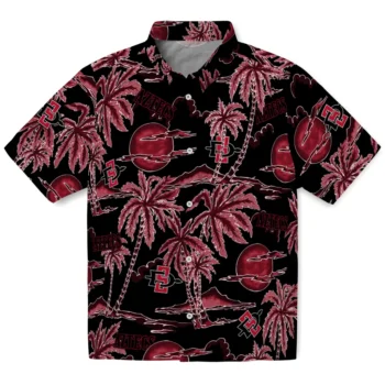san diego state aztecs palm sunset hawaiian shirts best selling