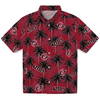 san diego state aztecs palm grove red hawaiian shirts best selling