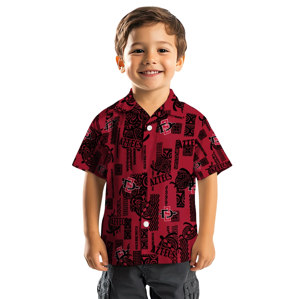 San Diego State Aztecs Hawaiian Shirt - Turtle Lines san diego state aztecs turtle lines red hawaiian shirts top rated