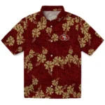San Francisco 49ers Hawaiian Shirt – 50th State Flower
