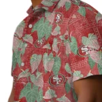 San Francisco 49ers Hawaiian Shirt – Anthurium Overlay