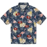 San Francisco 49ers Hawaiian Shirt – Flamingo Hibiscus
