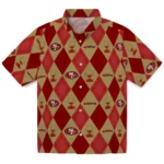 San Francisco 49ers Hawaiian Shirt – Golfing Plaid
