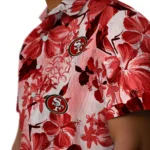 San Francisco 49ers Hawaiian Shirt – Hibiscus Arrangement
