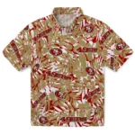 San Francisco 49ers Hawaiian Shirt – Hibiscus Overlay