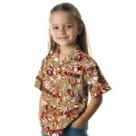 San Francisco 49ers Hawaiian Shirt – Hibiscus Overlay