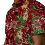 San Francisco 49ers Hawaiian Shirt – Hibiscus Tiki Jungle