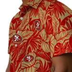San Francisco 49ers Hawaiian Shirt – Monstera Layer