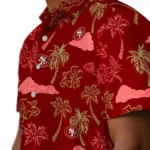 San Francisco 49ers Hawaiian Shirt – Palm And Clouds