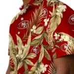 San Francisco 49ers Hawaiian Shirt – Palm Leaves