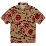 San Francisco 49ers Hawaiian Shirt – Palm Sunset