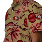 San Francisco 49ers Hawaiian Shirt – Palm Sunset