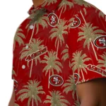 San Francisco 49ers Hawaiian Shirt – Palm Tree Motif