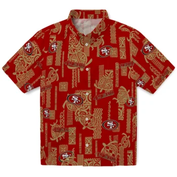 san francisco 49ers turtle lines red hawaiian shirts best selling