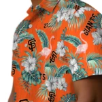 San Francisco Giants Hawaiian Shirt – Flamingo and Hibiscus