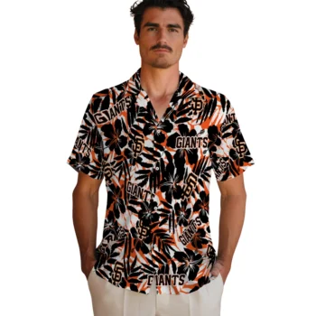 san francisco giants hibiscus overlay hawaiian shirts fashion forward
