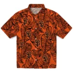San Francisco Giants Hawaiian Shirt – Leaf Outline