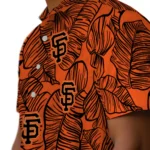 San Francisco Giants Hawaiian Shirt – Leaf Outline