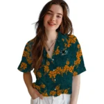 San Jose Sharks Hawaiian Shirt – 50th State Flower