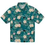 San Jose Sharks Hawaiian Shirt – Flamingo and Hibiscus