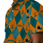 San Jose Sharks Hawaiian Shirt – Golfing Plaid