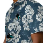 San Jose Sharks Hawaiian Shirt – Hibiscus Flowers