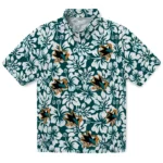 San Jose Sharks Hawaiian Shirt – Hibiscus Motif