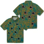 San Jose Sharks Hawaiian Shirt – Leaf Outline
