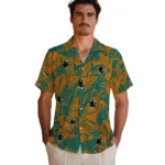 San Jose Sharks Hawaiian Shirt – Monstera Layer