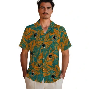 san jose sharks monstera layer teal hawaiian shirts fashion forward