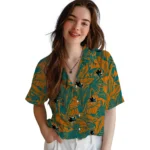 San Jose Sharks Hawaiian Shirt – Monstera Layer