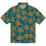 San Jose Sharks Hawaiian Shirt – Palm Tree Motif
