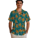 San Jose Sharks Hawaiian Shirt – Palm Tree Motif