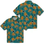 San Jose Sharks Hawaiian Shirt – Palm Tree Motif