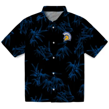 san jose state spartans bamboo branches blue black hawaiian shirts best selling