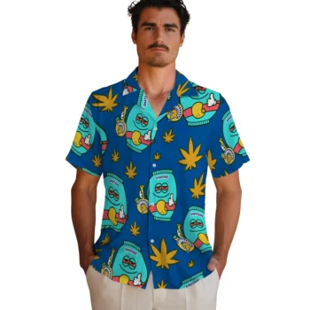 san jose state spartans bong smile blue hawaiian shirts fashion forward