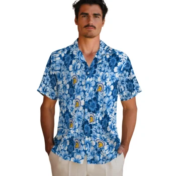 san jose state spartans hibiscus blooms blue hawaiian shirts fashion forward