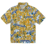 San Jose State Spartans Hawaiian Shirt – Hibiscus Overlay