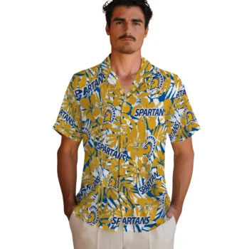 san jose state spartans hibiscus overlay hawaiian shirts fashion forward