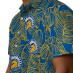 San Jose State Spartans Hawaiian Shirt – Leaf Outline