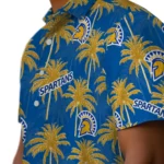 San Jose State Spartans Hawaiian Shirt – Palm Tree Motif
