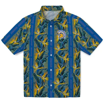 san jose state spartans paradise vines blue hawaiian shirts best selling