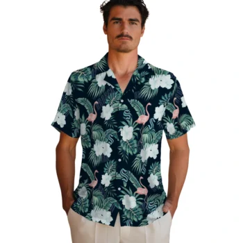 seattle kraken flamingo palms blue hawaiian shirts fashion forward