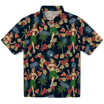 seattle kraken hawaiian girls design blue hawaiian shirts best selling